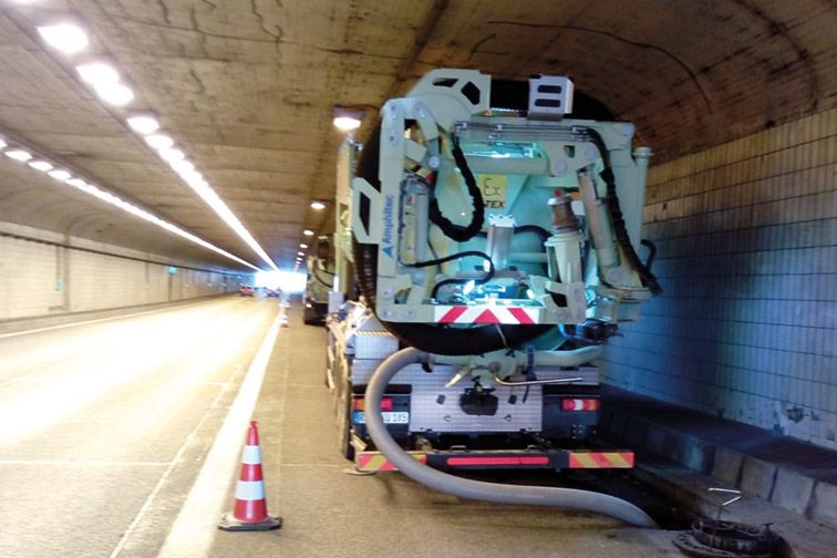 Saugbagger Offenbach- Tunnelbau